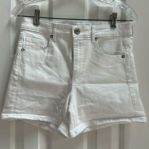 Jean shorts.